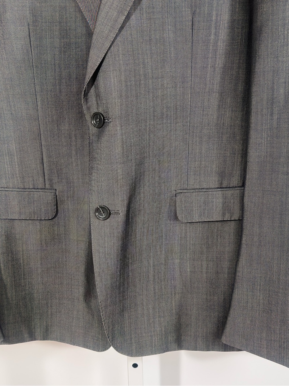 Z Zegna Gray Wool Mohair Drop 8 Sport Coat Blazer 54R Italy Luxury Tailored - Picture 8 of 11